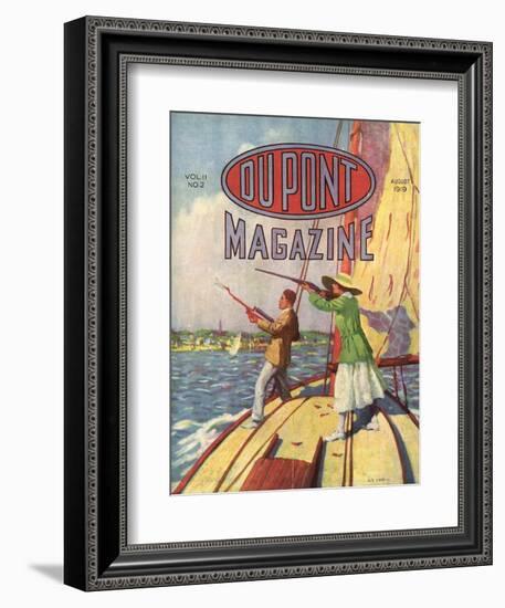 The 1919 Grand American Handicap Trapshooting Tournament, Front Cover of the 'Dupont Magazine',…-American School-Framed Giclee Print