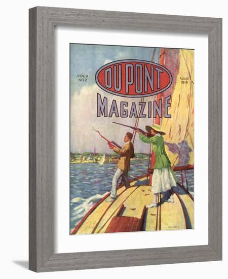 The 1919 Grand American Handicap Trapshooting Tournament, Front Cover of the 'Dupont Magazine',…-American School-Framed Giclee Print