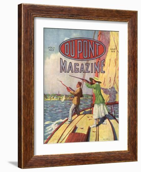 The 1919 Grand American Handicap Trapshooting Tournament, Front Cover of the 'Dupont Magazine',…-American School-Framed Giclee Print