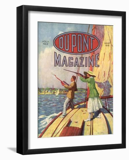 The 1919 Grand American Handicap Trapshooting Tournament, Front Cover of the 'Dupont Magazine',…-American School-Framed Giclee Print