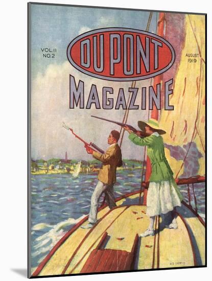 The 1919 Grand American Handicap Trapshooting Tournament, Front Cover of the 'Dupont Magazine',…-American School-Mounted Giclee Print