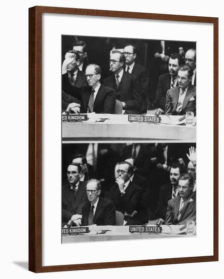 The 1956 Suez Crisis Strains Anglo-American Relations-null-Framed Photo