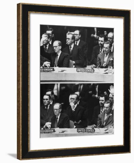 The 1956 Suez Crisis Strains Anglo-American Relations-null-Framed Photo