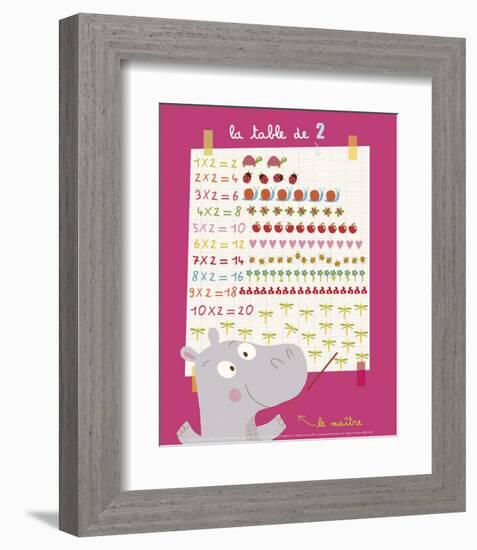 The 2 Times Table-Isabelle Jacque-Framed Art Print