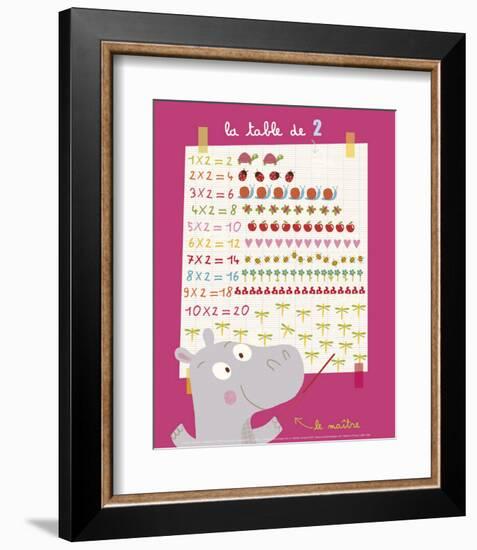 The 2 Times Table-Isabelle Jacque-Framed Art Print