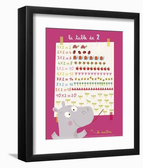 The 2 Times Table-Isabelle Jacque-Framed Art Print