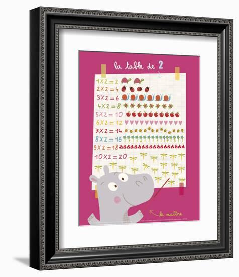 The 2 Times Table-Isabelle Jacque-Framed Art Print