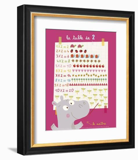 The 2 Times Table-Isabelle Jacque-Framed Art Print