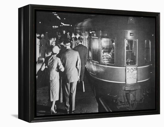 The '20th Century Limited' Luxury Train of the New York Central System, C.1938-null-Framed Premier Image Canvas