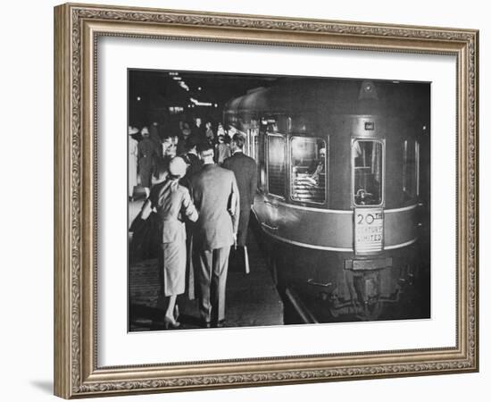 The '20th Century Limited' Luxury Train of the New York Central System, C.1938-null-Framed Photographic Print