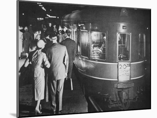 The '20th Century Limited' Luxury Train of the New York Central System, C.1938-null-Mounted Photographic Print
