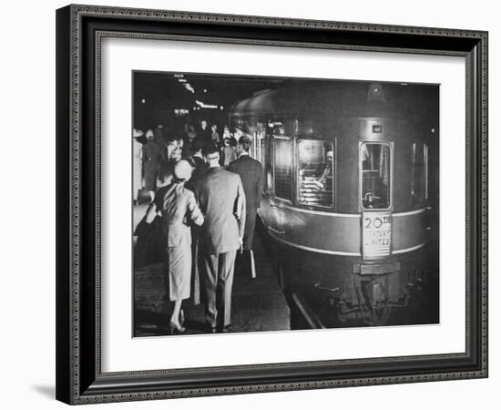 The '20th Century Limited' Luxury Train of the New York Central System, C.1938-null-Framed Photographic Print