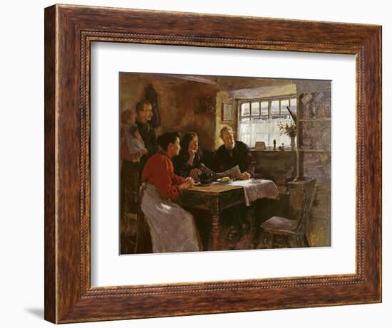 The 22nd January 1901 (Reading the News of the Queen's Death in a Cornish Cottage)-Stanhope Alexander Forbes-Framed Giclee Print