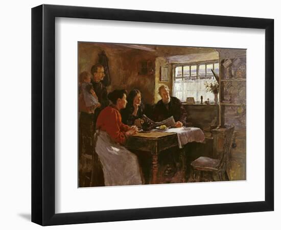 The 22nd January 1901 (Reading the News of the Queen's Death in a Cornish Cottage)-Stanhope Alexander Forbes-Framed Giclee Print