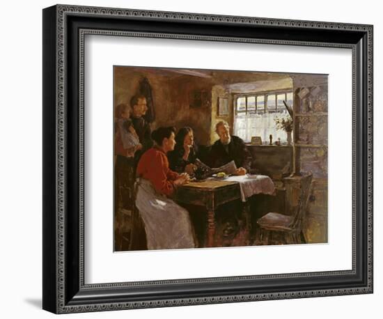 The 22nd January 1901 (Reading the News of the Queen's Death in a Cornish Cottage)-Stanhope Alexander Forbes-Framed Giclee Print