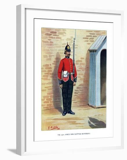 The 25th King's Own Scottish Borderers, C1890-Geoffrey Douglas Giles-Framed Giclee Print