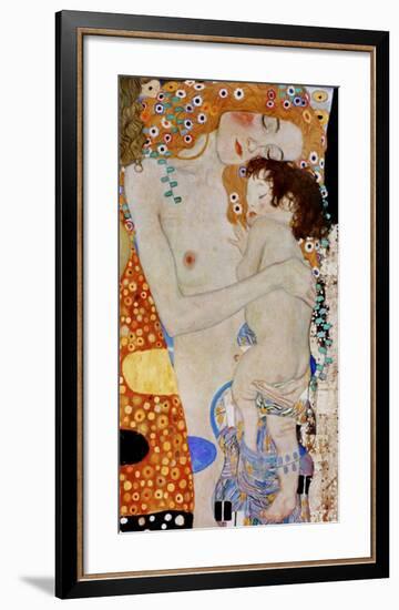 The 3 Ages of Woman (detail)-Gustav Klimt-Framed Giclee Print