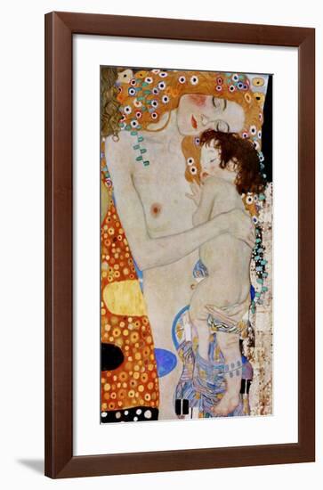 The 3 Ages of Woman (detail)-Gustav Klimt-Framed Giclee Print