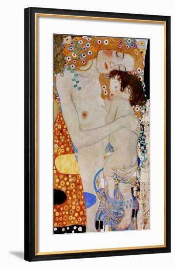 The 3 Ages of Woman (detail)-Gustav Klimt-Framed Giclee Print