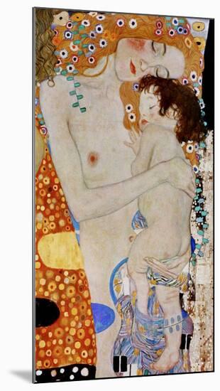 The 3 Ages of Woman (detail)-Gustav Klimt-Mounted Giclee Print