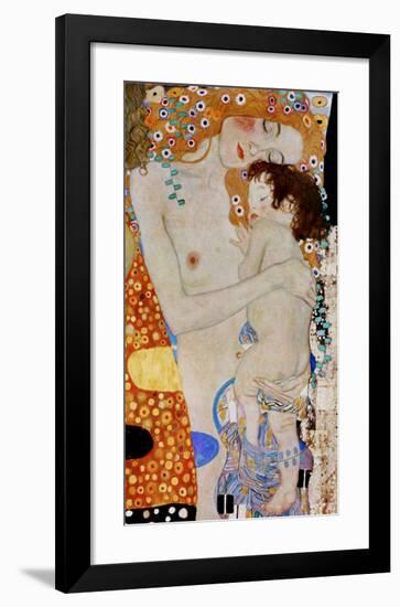 The 3 Ages of Woman (detail)-Gustav Klimt-Framed Giclee Print