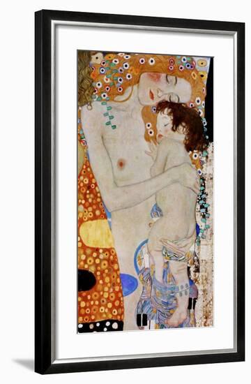 The 3 Ages of Woman (detail)-Gustav Klimt-Framed Giclee Print