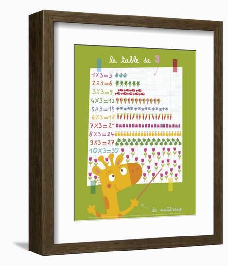 The 3 Times Table-Isabelle Jacque-Framed Art Print