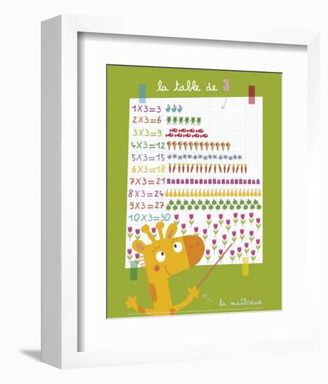 The 3 Times Table-Isabelle Jacque-Framed Art Print