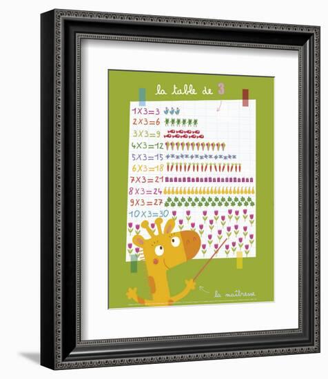 The 3 Times Table-Isabelle Jacque-Framed Art Print