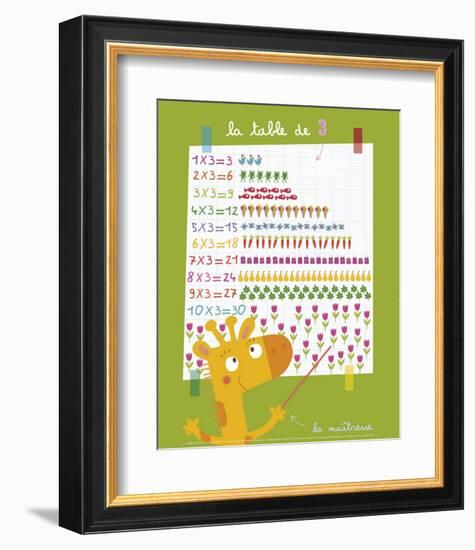 The 3 Times Table-Isabelle Jacque-Framed Art Print