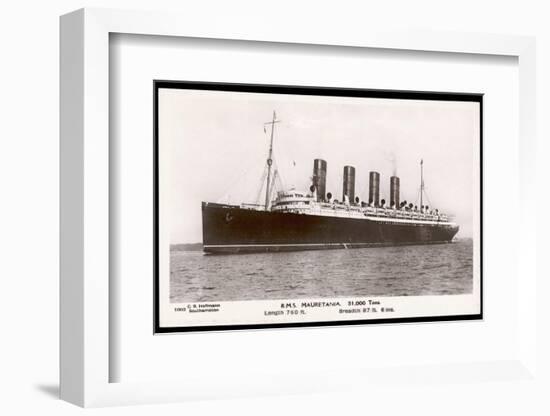 The 31 Ton Mauretania at Southhampton Docks-null-Framed Photographic Print