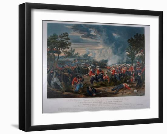 The 31st Regiment, Sir Harry Smith's Division Advancing to the Charge at the Battle of Moodkee…-Major G.F. White-Framed Giclee Print