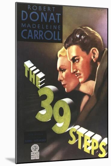 The 39 Steps, from Left: Madeleine Carroll, Robert Donat, 1935-null-Mounted Art Print