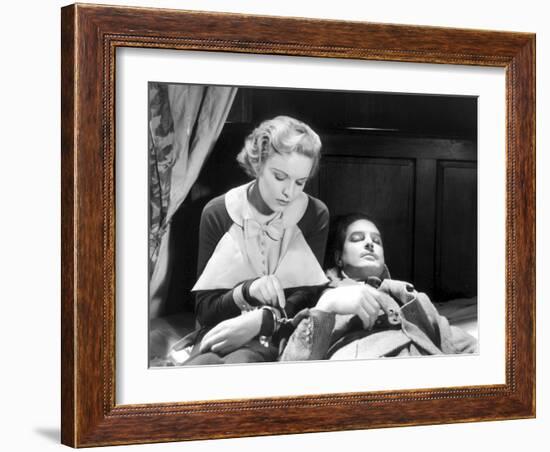 The 39 Steps, Madeleine Carroll, Robert Donat, 1935-null-Framed Photo