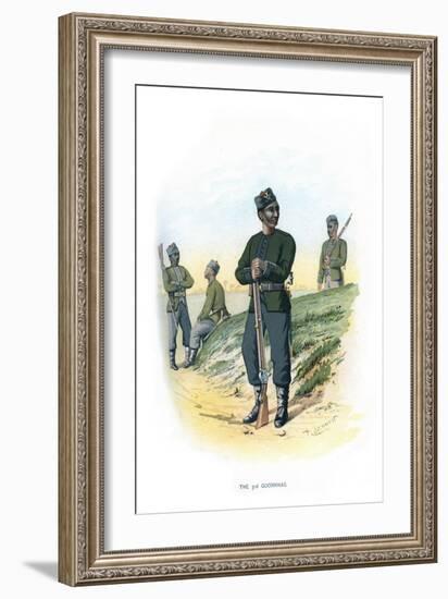 The 3rd Goorkhas, C1890-H Bunnett-Framed Giclee Print