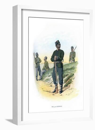 The 3rd Goorkhas, C1890-H Bunnett-Framed Giclee Print