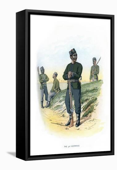 The 3rd Goorkhas, C1890-H Bunnett-Framed Premier Image Canvas