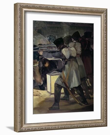 The 3Rd May 1808, Madrid (Detail of the Infantrymen), 1814 (Oil on Canvas)-Francisco Jose de Goya y Lucientes-Framed Giclee Print