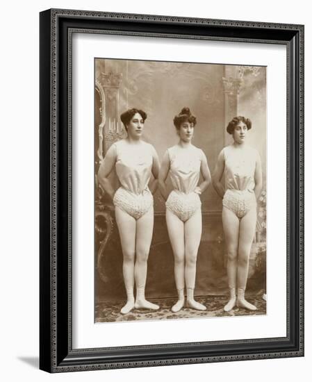 The 4 Athletes. Athlete, Louise, Anna, Weight Lifters-null-Framed Giclee Print