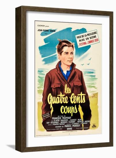 The 400 Blows (aka Les Quarte Cents Coups)-null-Framed Premium Giclee Print