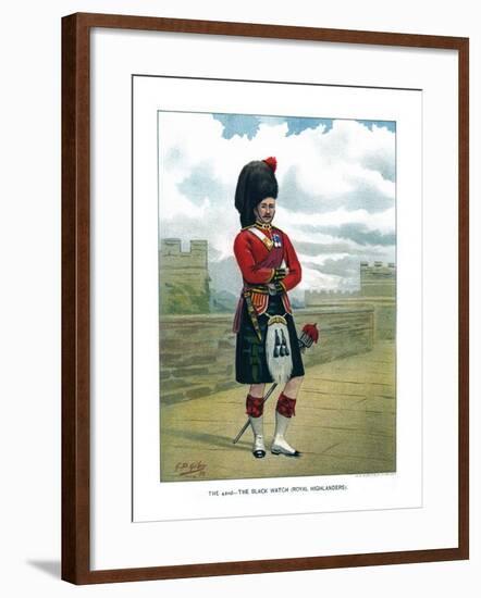 The 42nd, the Black Watch (Royal Highlander), C1890-Geoffrey Douglas Giles-Framed Giclee Print