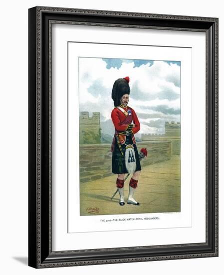 The 42nd, the Black Watch (Royal Highlander), C1890-Geoffrey Douglas Giles-Framed Giclee Print