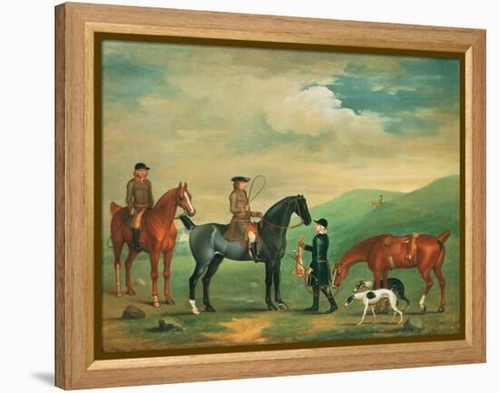 The 4th Lord Craven Coursing at Ashdown Park-James Seymour-Framed Premier Image Canvas