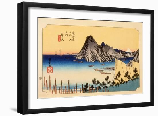 The 53 Stations of the Tokaido, Station 30: Maisaka-juku, Shizuoka Prefecture-Ando Hiroshige-Framed Giclee Print