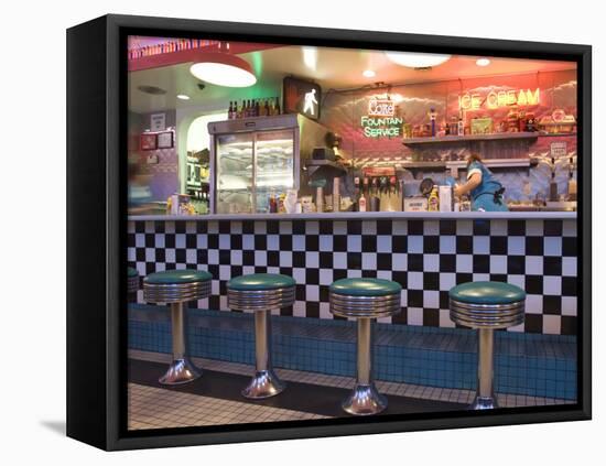 The 66 Diner Along Historic Route 66, Albuquerque, New Mexico-Michael DeFreitas-Framed Premier Image Canvas