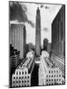 The 70-Story RCA Building Towers Over the City Complex of Rockefeller Center-null-Mounted Photographic Print