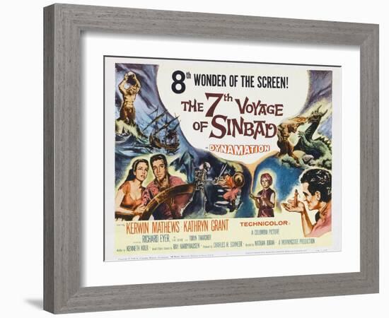 The 7th Voyage of Sinbad, 1958-null-Framed Art Print