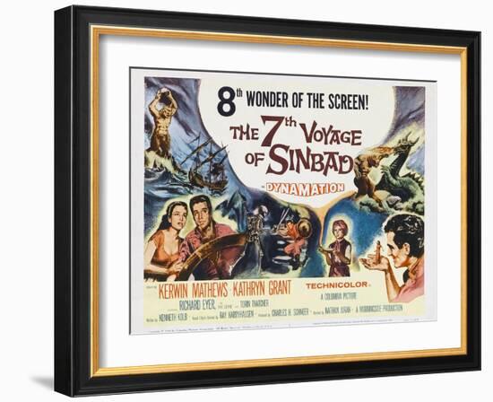 The 7th Voyage of Sinbad, 1958-null-Framed Art Print