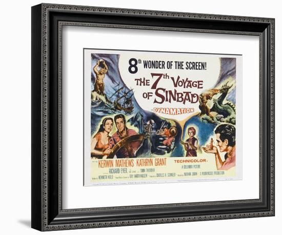 The 7th Voyage of Sinbad, 1958-null-Framed Art Print