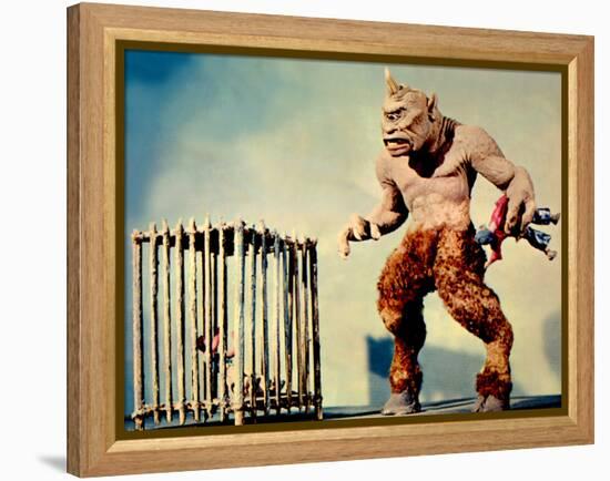 The 7th Voyage Of Sinbad, (AKA The Seventh Voyage Of Sinbad), Cyclops With Prisoners, 1958-null-Framed Stretched Canvas